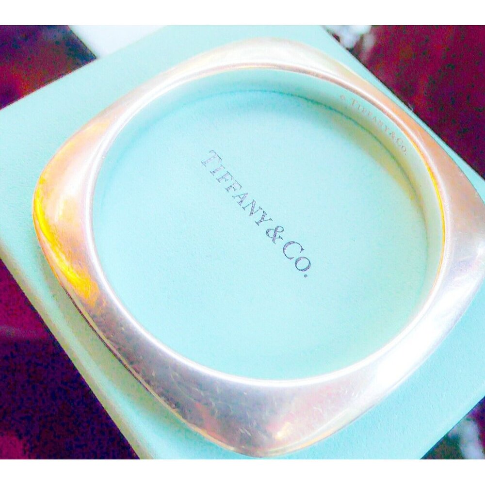 Tiffany & Co. Silver Square Bangle - Picture 6 of 12